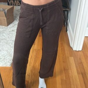 TNA Chocolate Ribbed Lounge Pants